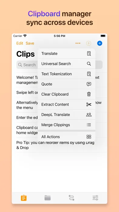 Capturas de tela do Taio - Markdown & Text Actions
