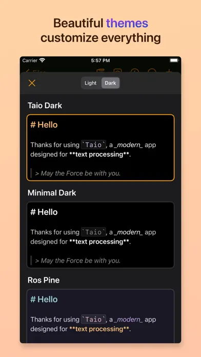Capturas de tela do Taio - Markdown & Text Actions