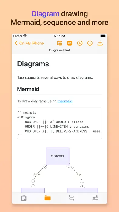 Capturas de tela do Taio - Markdown & Text Actions