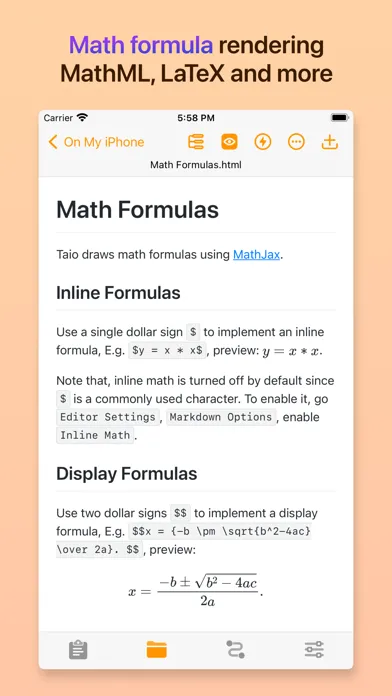 Capturas de tela do Taio - Markdown & Text Actions