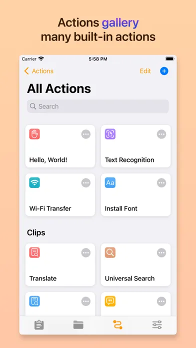 Capturas de tela do Taio - Markdown & Text Actions