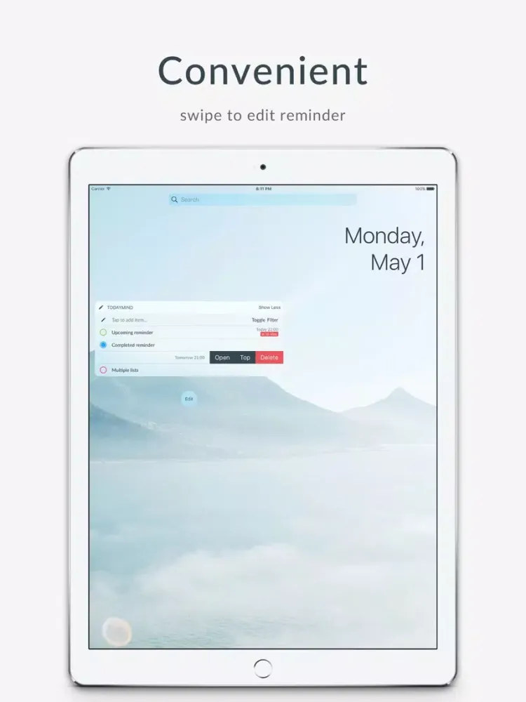 TodayMind - Reminders Widget iPad  スクリーンショット