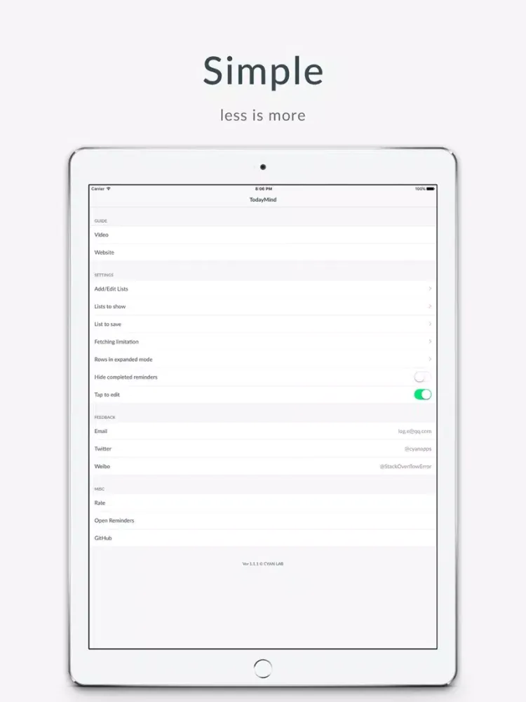 TodayMind - Reminders Widget iPad  スクリーンショット
