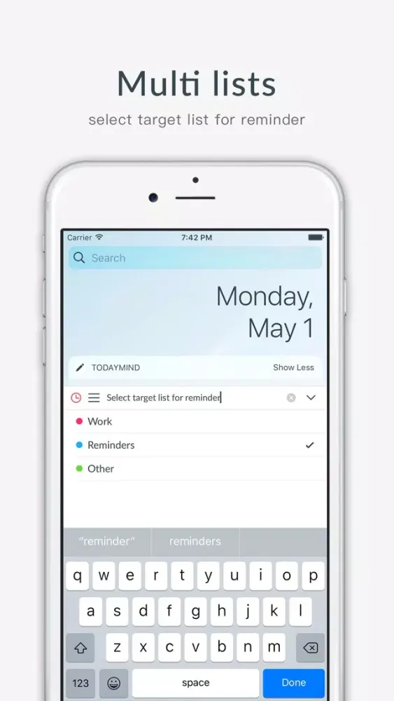 TodayMind - Reminders Widget スクリーンショット
