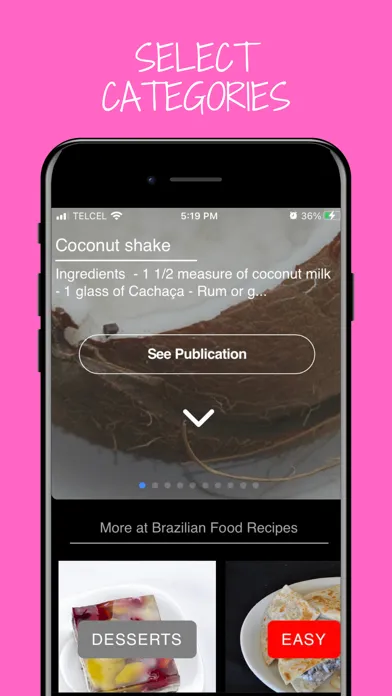 Capturas de pantalla de Brazilian Food Recipes