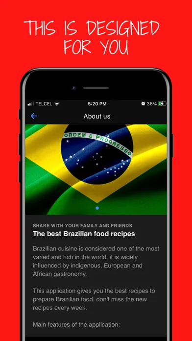 Capturas de pantalla de Brazilian Food Recipes