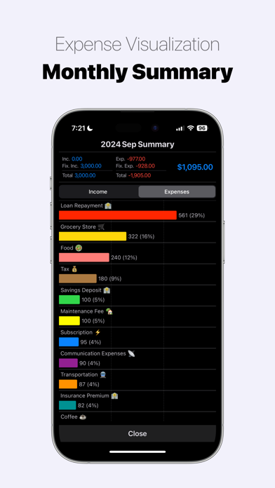 Tangkapan skrin Money Keeper: Expenses Tracker