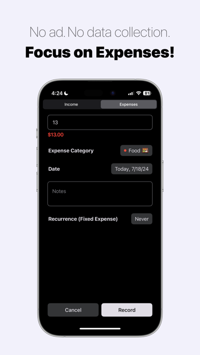 Tangkapan skrin Money Keeper: Expenses Tracker