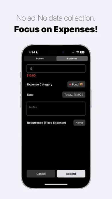 Zrzuty ekranu Money Keeper: Expenses Tracker