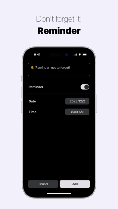 Capturas de tela do Reminder - Widget & Routine