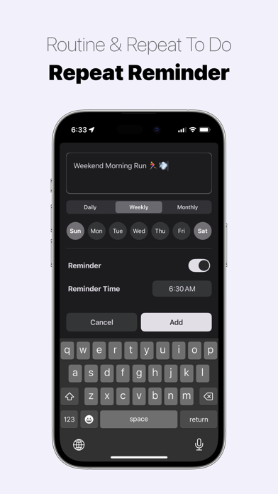 Capturas de tela do Reminder - Widget & Routine
