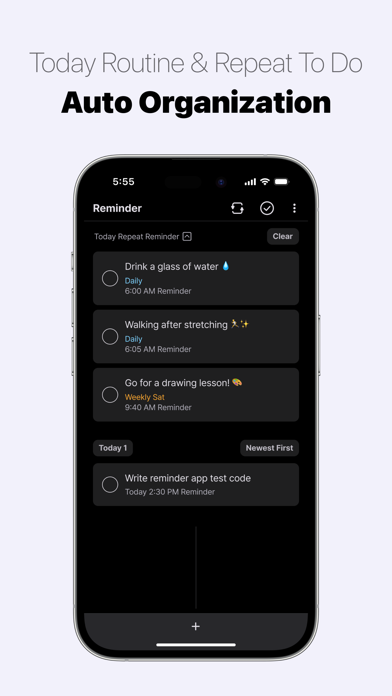 Capturas de tela do Reminder - Widget & Routine
