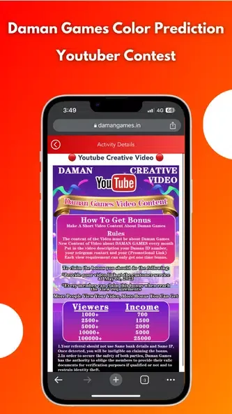 Capturas de tela do Daman Game