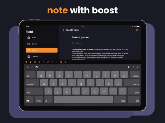 Field - Service buddy iPad  スクリーンショット
