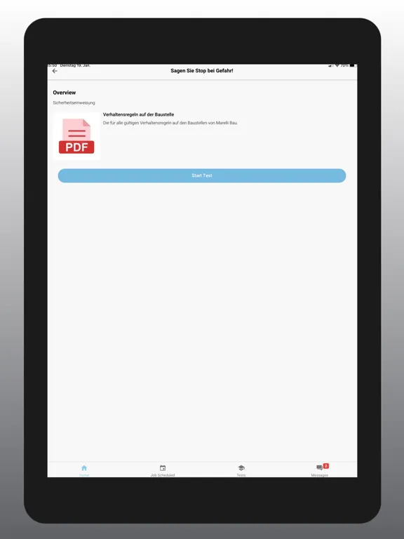 Ảnh chụp màn hình của team.jobs safety iPad 