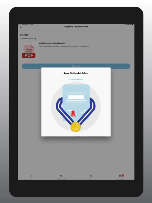 Ảnh chụp màn hình của team.jobs safety iPad 