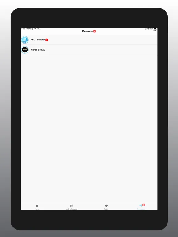 Ảnh chụp màn hình của team.jobs safety iPad 
