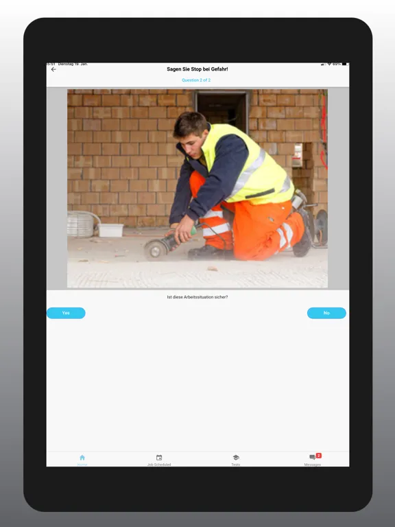 Ảnh chụp màn hình của team.jobs safety iPad 