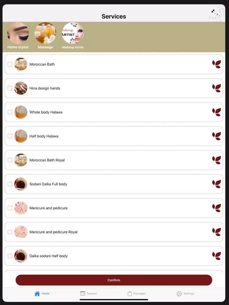 Ảnh chụp màn hình của Dayram iPad 