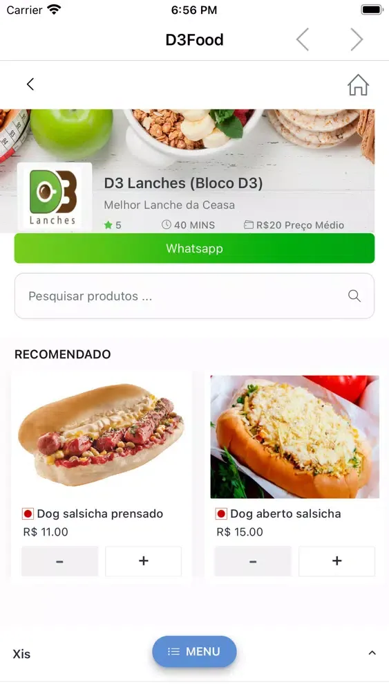 D3FoodApp應用截圖