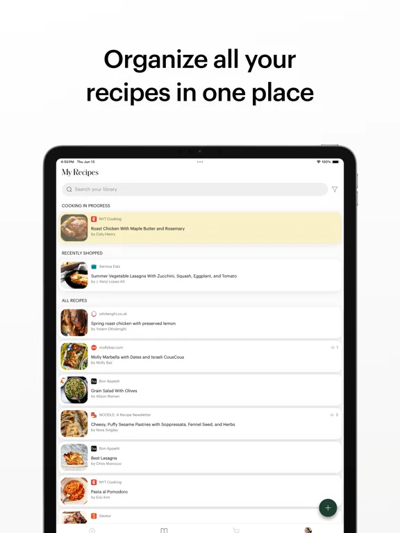 Ảnh chụp màn hình của Deglaze: Cooking, Simplified iPad 