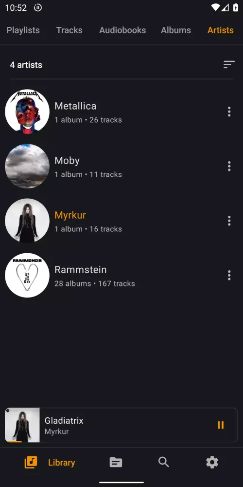 DK Music Player Screenshots