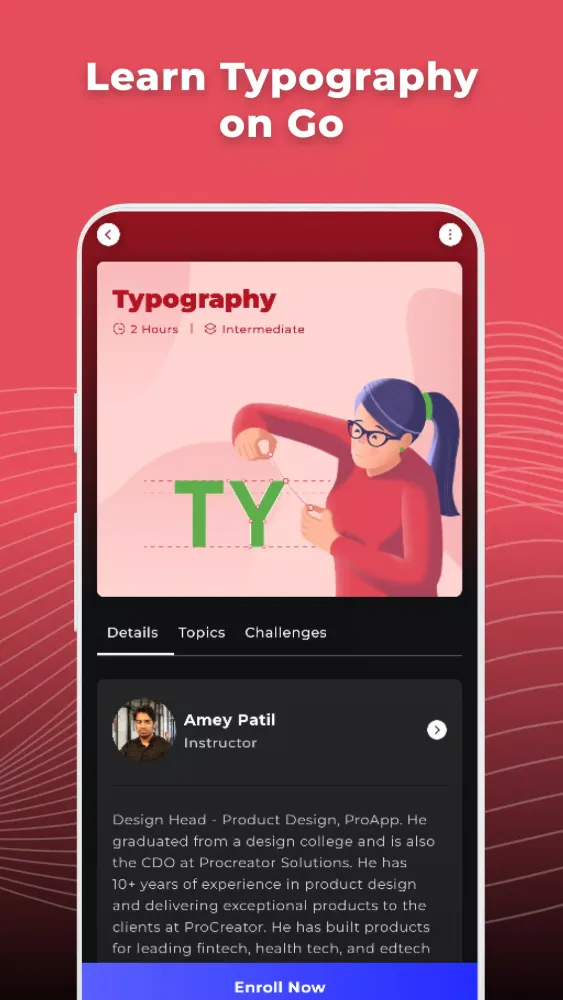 Learn Typography - ProApp Screenshots