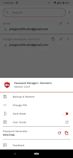 Password Manager+ Cloud Backup スクリーンショット