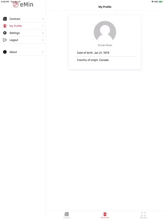 eMin iPad  سکرین شاٹس