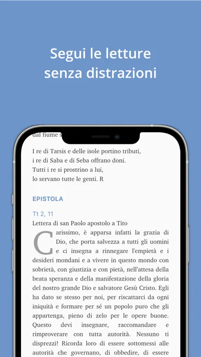 Screenshot di Letture del giorno