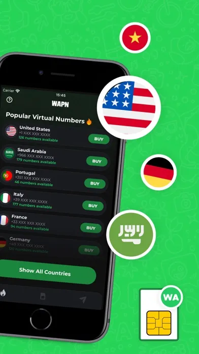 Captures d'écran de Virtual Phone Number - WAPN