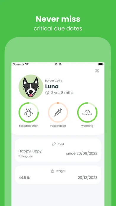 Zrzuty ekranu DogDoc - Dog Health Assistant
