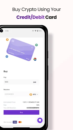 Tangkapan skrin DoshFx - Buy Bitcoin