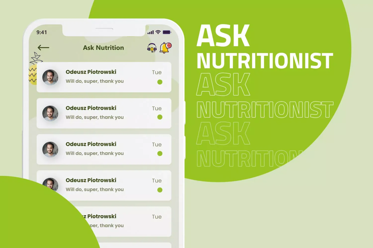 Capturas de tela do DrNutrition