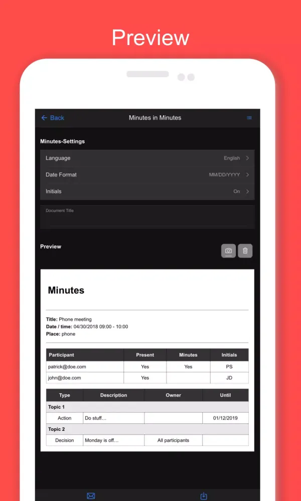 minutes in minutes Screenshots