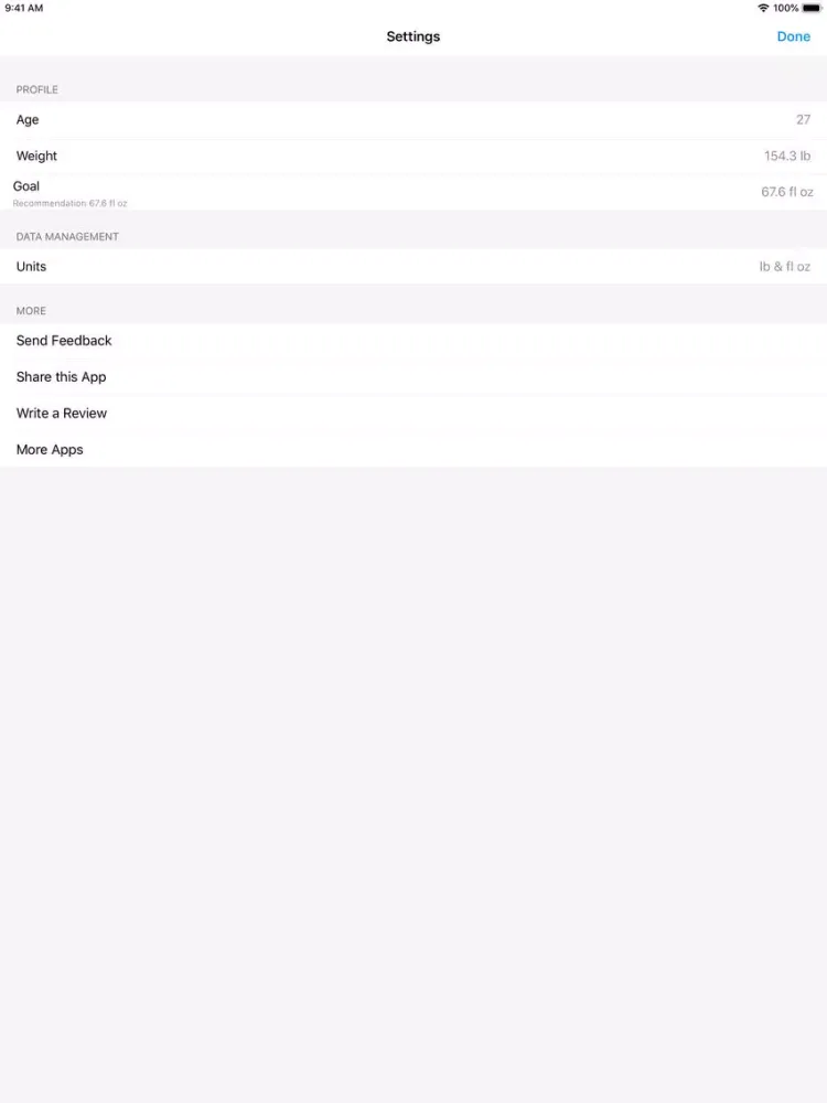 DrinkFit: Water Drink Reminder iPad  স্ক্রিনশট