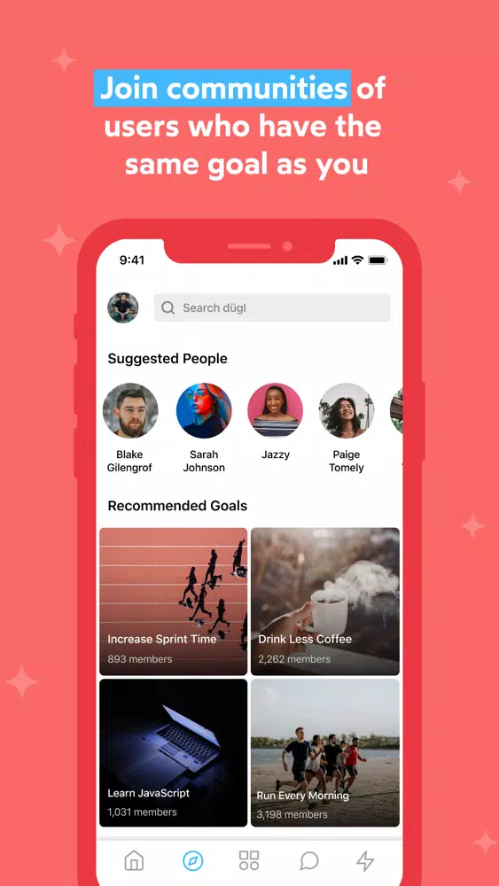 dügl: Track and Share Goals Screenshots