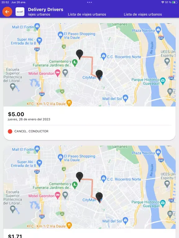 Captures d'écran de Delivery Drivers iPad 
