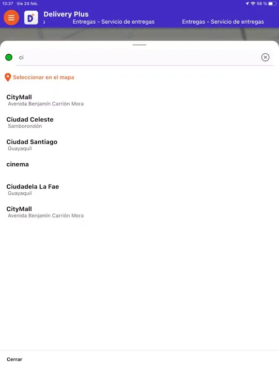 Delivery Plus iPad  Screenshots