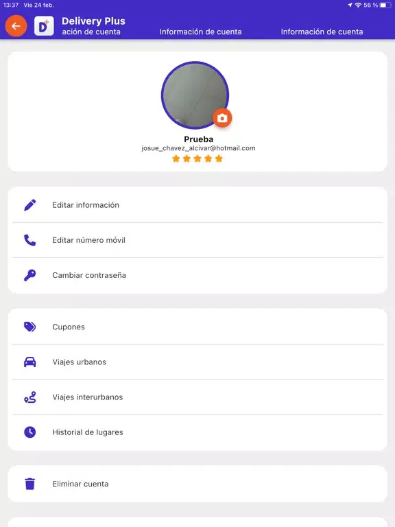 Delivery Plus iPad  Screenshots