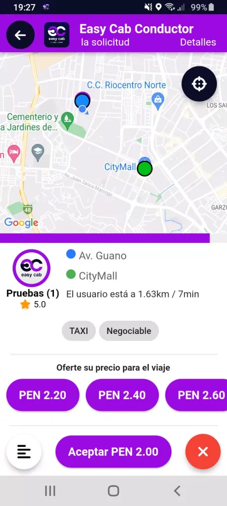 Ảnh chụp màn hình của Easy Cab Conductor