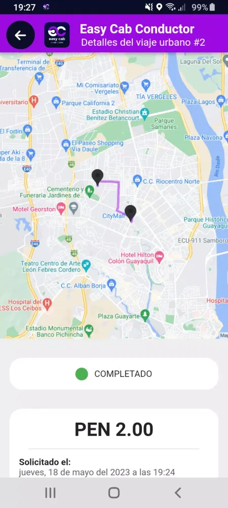 Ảnh chụp màn hình của Easy Cab Conductor