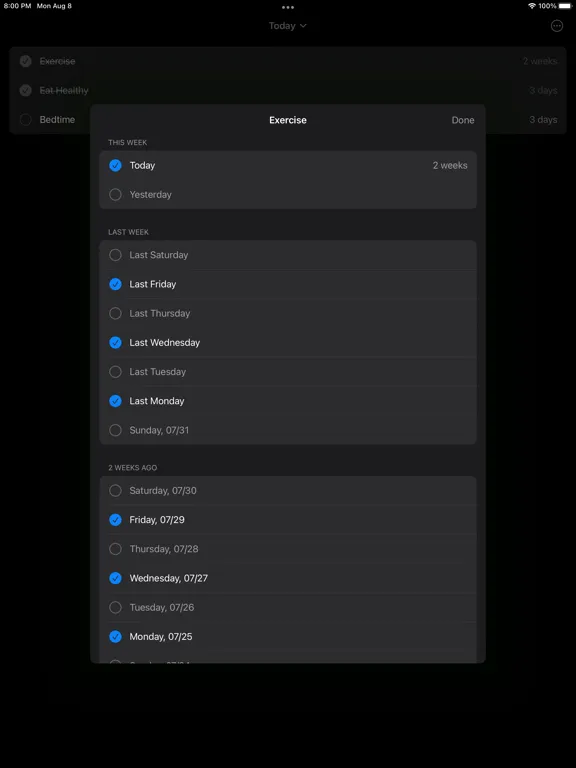 Havit: Simple Habit Tracker iPad  স্ক্রিনশট
