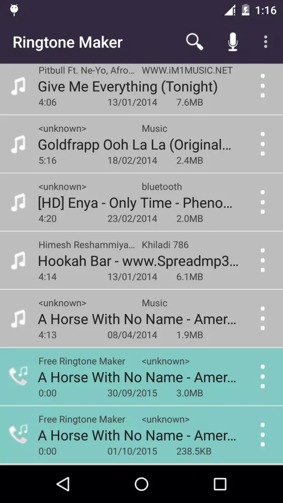 Zrzuty ekranu Ringtone Maker