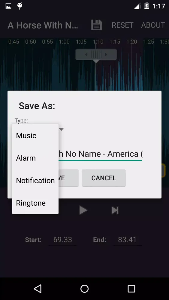 Zrzuty ekranu Ringtone Maker