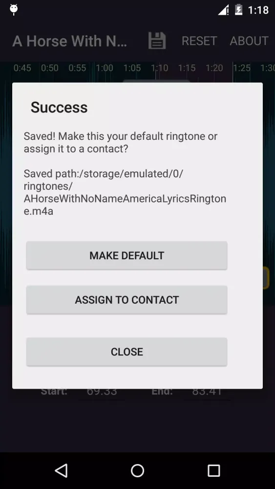Zrzuty ekranu Ringtone Maker