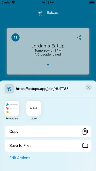 EatUps -- Meals With Friends應用截圖