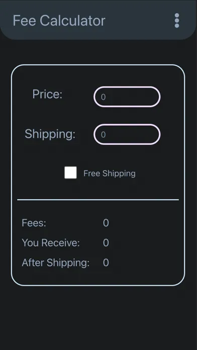 Fee Calculator for Ebay Fees Screenshots