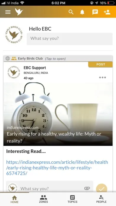 EBC (Early Birds Club) سکرین شاٹس