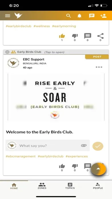 EBC (Early Birds Club) سکرین شاٹس
